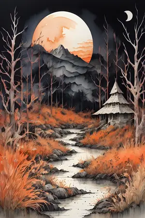 ปกนิยาย silent woods ป่าเงียบงัน