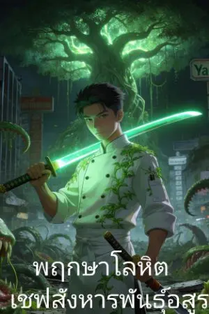 ปกนิยาย "พฤกษาโลหิต: เชฟสังหารพันธุ์อสูร"