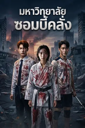 ปกนิยาย มหาลัยซอมบี้คลั่ง