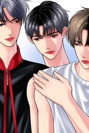 ปกนิยาย "กลางใจของเรา...มีแค่เขาสามคน" (3P)