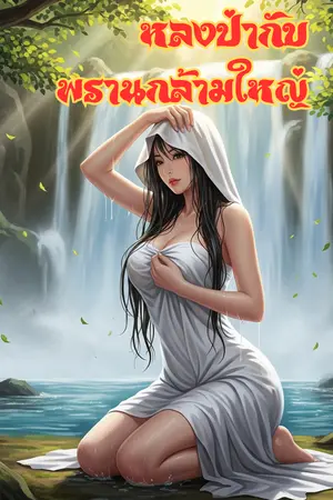 ปกนิยาย หลงป่ากับนายพรานกล้ามใหญ่