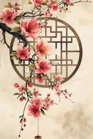 ปกนิยาย ปมรักดอกท้อ