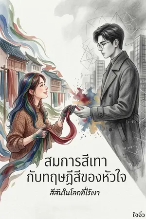 ปกนิยาย สมการสีเทา กับทฤษฎีสีของหัวใจ
