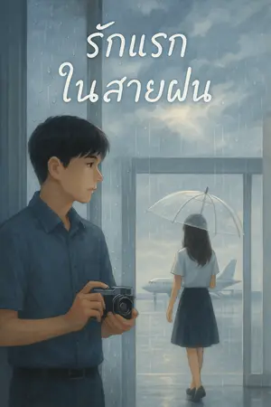 ปกนิยาย รักแรกในสายฝน