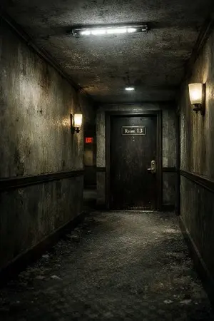 ปกนิยาย เสียงเคาะห้อง 13