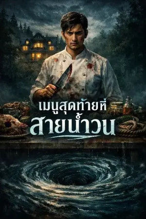 ปกนิยาย เมนูสุดท้ายที่สายน้ำวน