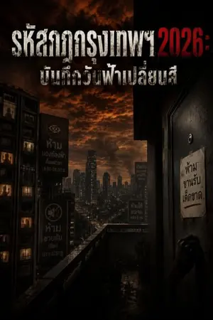 ปกนิยาย รหัสกฎกรุงเทพฯ 2026: บันทึกวันฟ้าเปลี่ยนสี