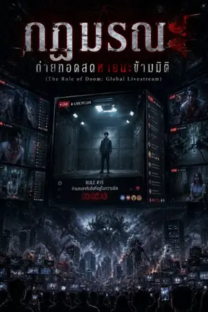 ปกนิยาย กฎมรณะ ถ่ายทอดสดหายนะข้ามมิติ (The Rule of Doom: Global Livestream)