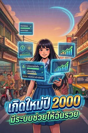 ปกนิยาย เกิดใหม่ปี 2000: มีระบบช่วยให้ฉันรวย