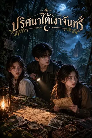 ปกนิยาย ปริศนาใต้เงาจันทร์
