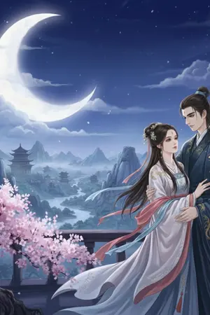 ปกนิยาย กระซิบรักแห่งจันทร์เสี้ยว