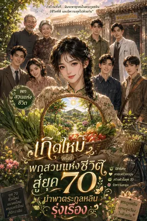 ปกนิยาย เกิดใหม่ครั้งนี้ พกสวนแห่งชีวิต สู่ยุค 70 นำพาตระกูลหลินรุ่งเรือง