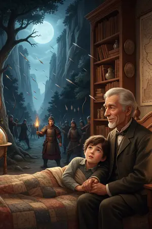 ปกนิยาย เสียงกระซิบของปู่ยามค่ำคืนในลอนดอน