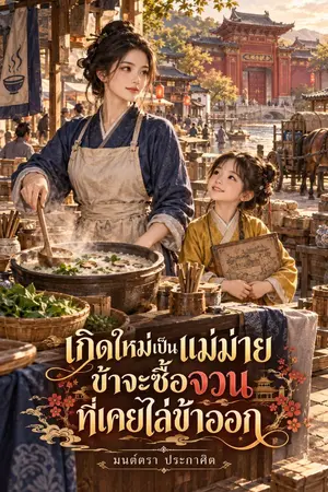 ปกนิยาย เกิดใหม่เป็นแม่ม่าย ข้าจะซื้อจวนที่เคยไล่ข้าออก