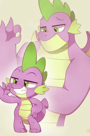 ปกนิยาย Fic My little pony เกิดใหม่เ็นมังกรส่งจดหมาย