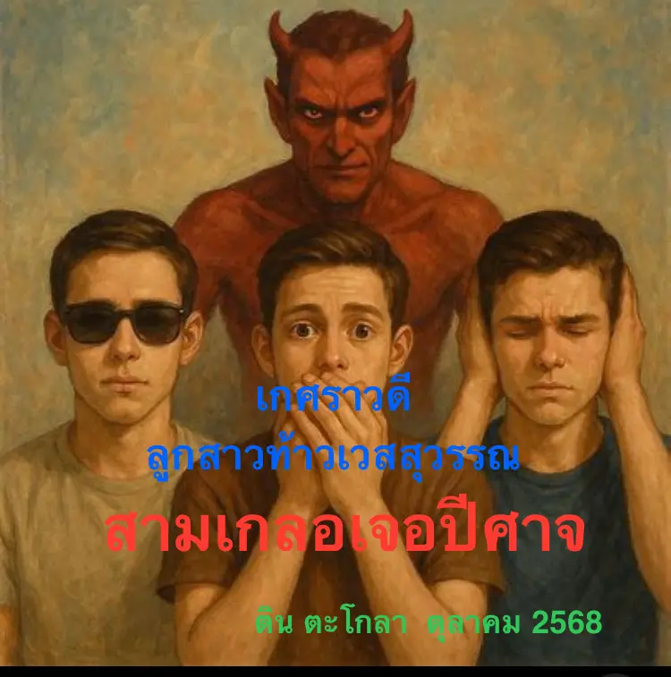 ปกนิยาย เกศราวดี สามเกลอเจอปีศาจ