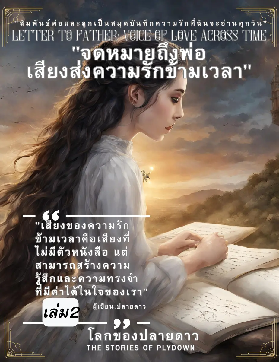 ปกนิยาย Letter to Father: Voice of Love Across Time "จดหมายถึงพ่อ: เสียงส่งความรักข้ามเวลา"("โลกของปลายดาว เล่ม 2")