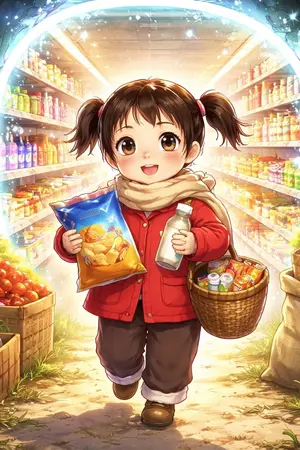 ปกนิยาย หรานหร่านเจ้าหนูน้อยกับซูเปอร์มาร์เก็ตมิติยุค 70