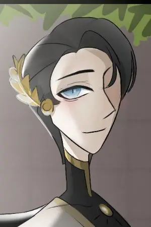 ปกนิยาย the fallen demigod (Fanfic hazbin hotel )