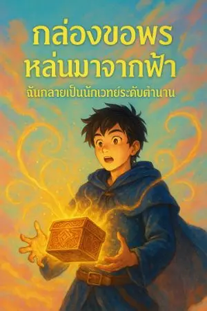 ปกนิยาย กล่องขอพรหล่นมาจากฟ้า : ฉันกลายเป็นนักเวทย์ระดับตำนาน