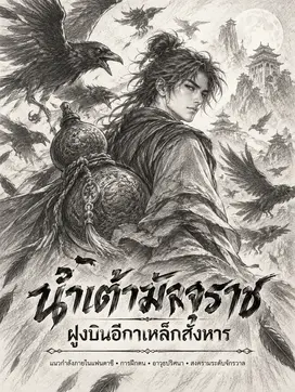 ปกนิยาย น้ำเต้ามัจจุราช ฝูงบินอีกาเหล็กสังหาร