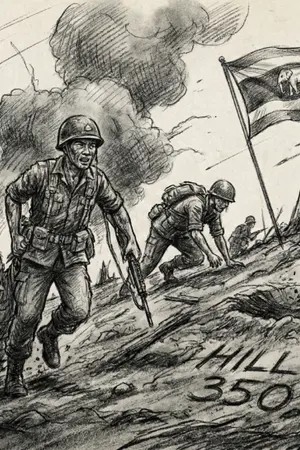 ปกนิยาย ปฏิบัติการเลือดพราน: ฝ่าสมรภูมิเนิน 350