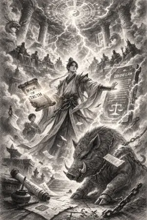 ปกนิยาย เกิดใหม่เป็นเทพชั้นล่าง แต่ดันต้องมาร่างกฎหมายใหม่ให้สวรรค์!