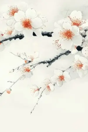 ปกนิยาย บุปผาย้อมขาว