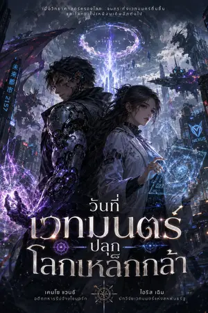 ปกนิยาย วันที่เวทมนตร์ปลุกโลกเหล็กกล้า
