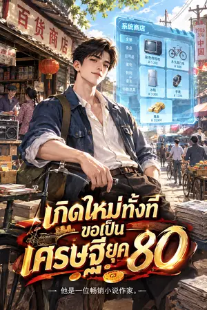 ปกนิยาย เกิดใหม่ทั้งที ขอเป็นเศรษฐียุค 80