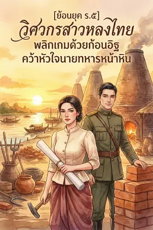 ปกนิยาย [ย้อนยุค ร.๕] วิศวกรสาวหลงไทย พลิกเกมด้วยก้อนอิฐ คว้าหัวใจนายทหารหน้าหิน
