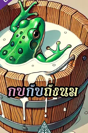 ปกนิยาย กบกับถังนม