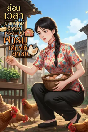 ปกนิยาย ย้อนเวลามาเกิดใหม่อีกครั้งพร้อมมิติฟาร์มเลี้ยงไก่ ยุค 80