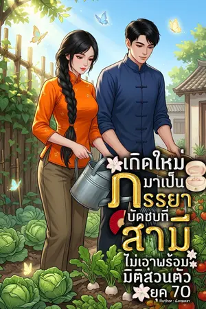 ปกนิยาย เกิดใหม่มาเป็นภรรยาบัดซบที่สามีไม่เอาพร้อมมิติส่วนตัว ยุค 70