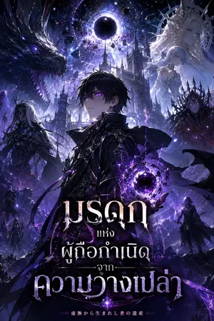ปกนิยาย มรดกแห่งผู้ถือกำเนิดจากความว่างเปล่า