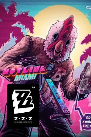 ปกนิยาย ZENLESS ZONE ZERO × HOTLINE MIAMI – Jacket: Hotline Zero