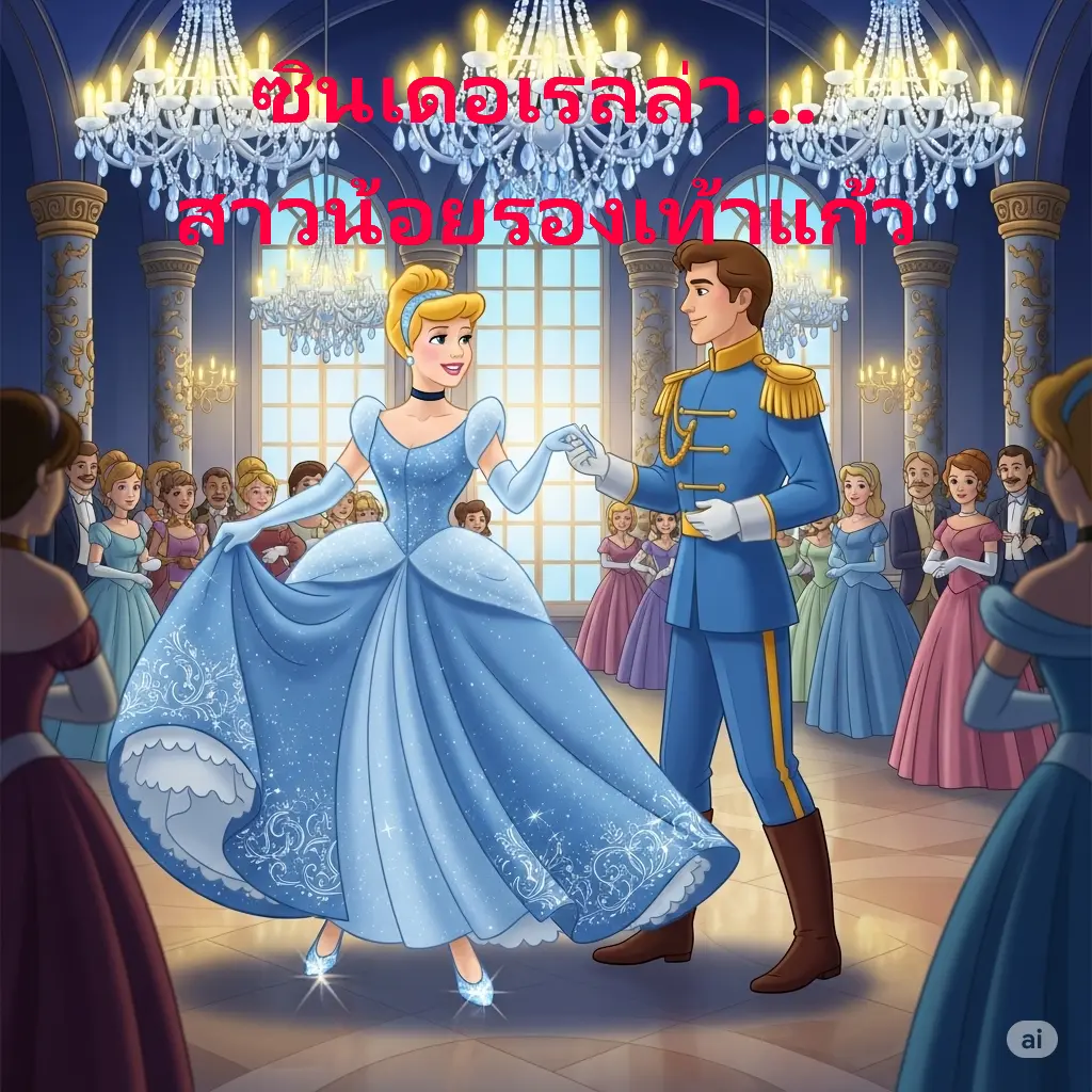 ปกนิยาย ซินเดอเรลล่า...สาวน้อยรองเท้าแก้ว