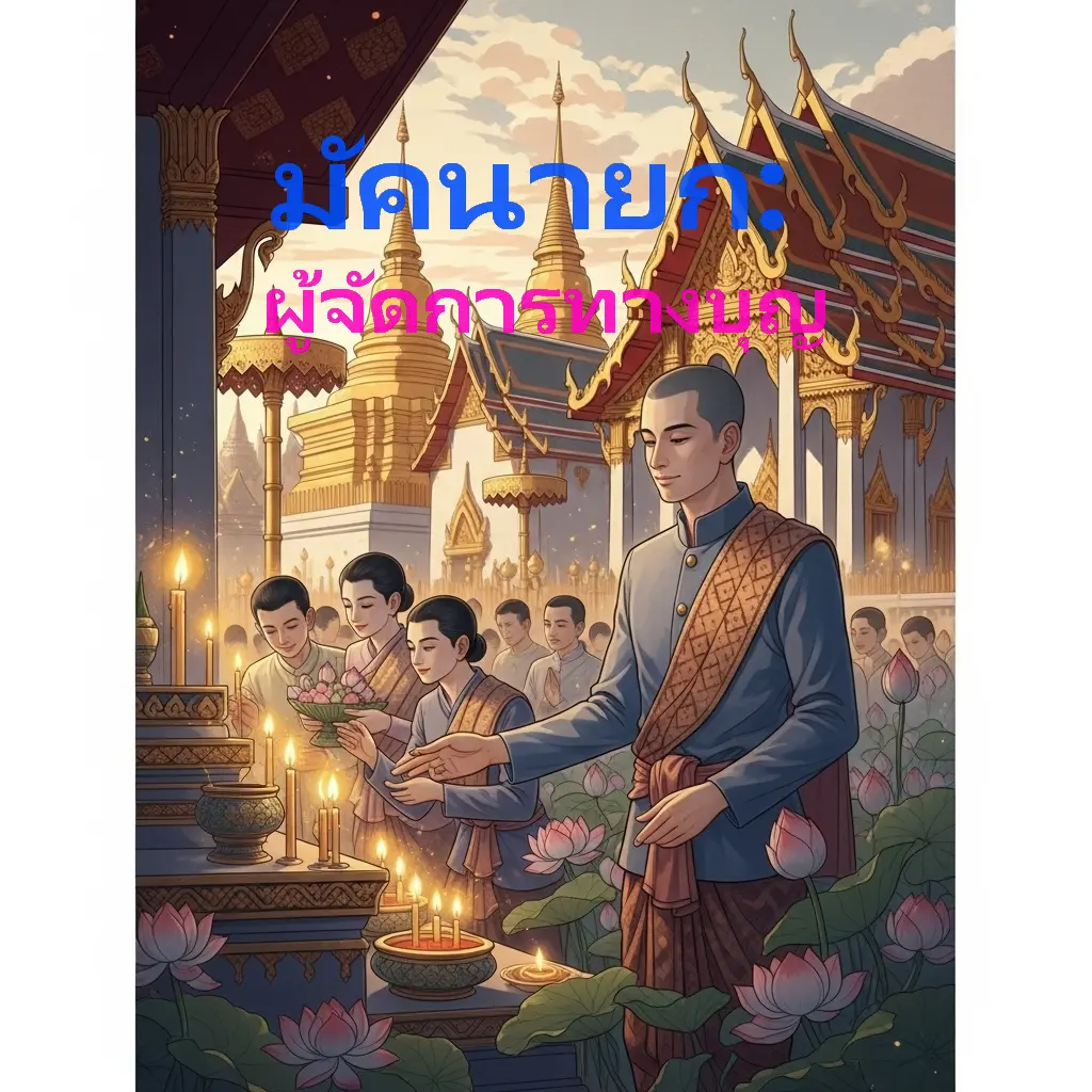 ปกนิยาย มัคนายก: ผู้จัดการทางบุญ