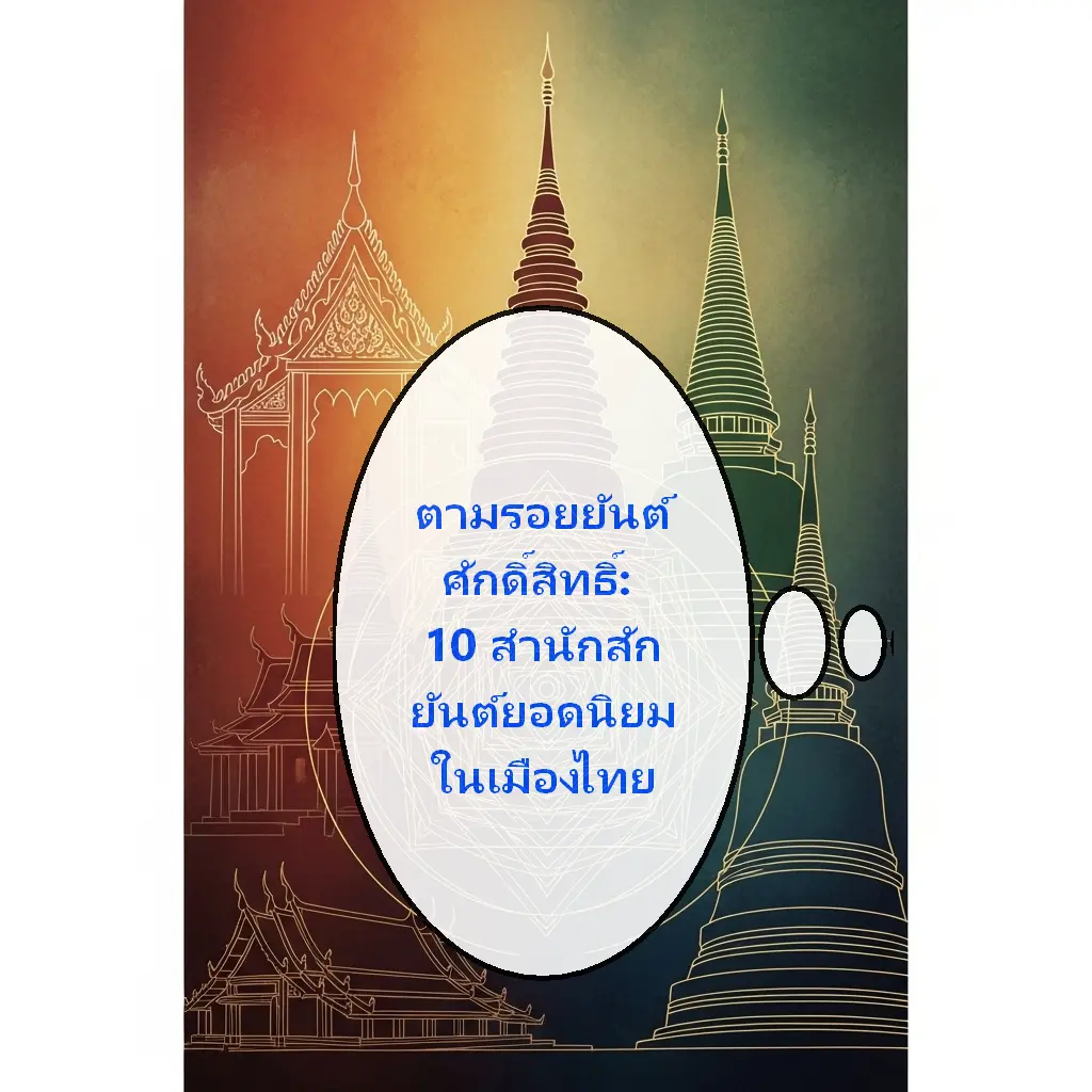 ปกนิยาย ตามรอยยันต์ศักดิ์สิทธิ์: 10 สำนักสักยันต์ยอดนิยมในเมืองไทย