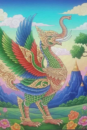 ภาพลายไทยที่เน้นเรื่องราวและตำนาน (Storytelling Thai Art)