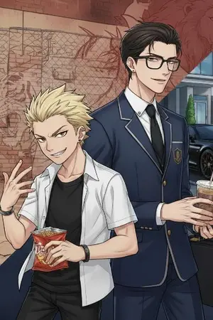 ปกนิยาย เป็นอันธพาลอยู่ดีๆได้ลูกเศรษฐีมาเป็นเบ๊ซะงั้น! จบ