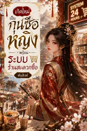 ปกนิยาย เกิดใหม่เป็นกุนซือหญิงพร้อมระบบร้านสะดวกซื้อ