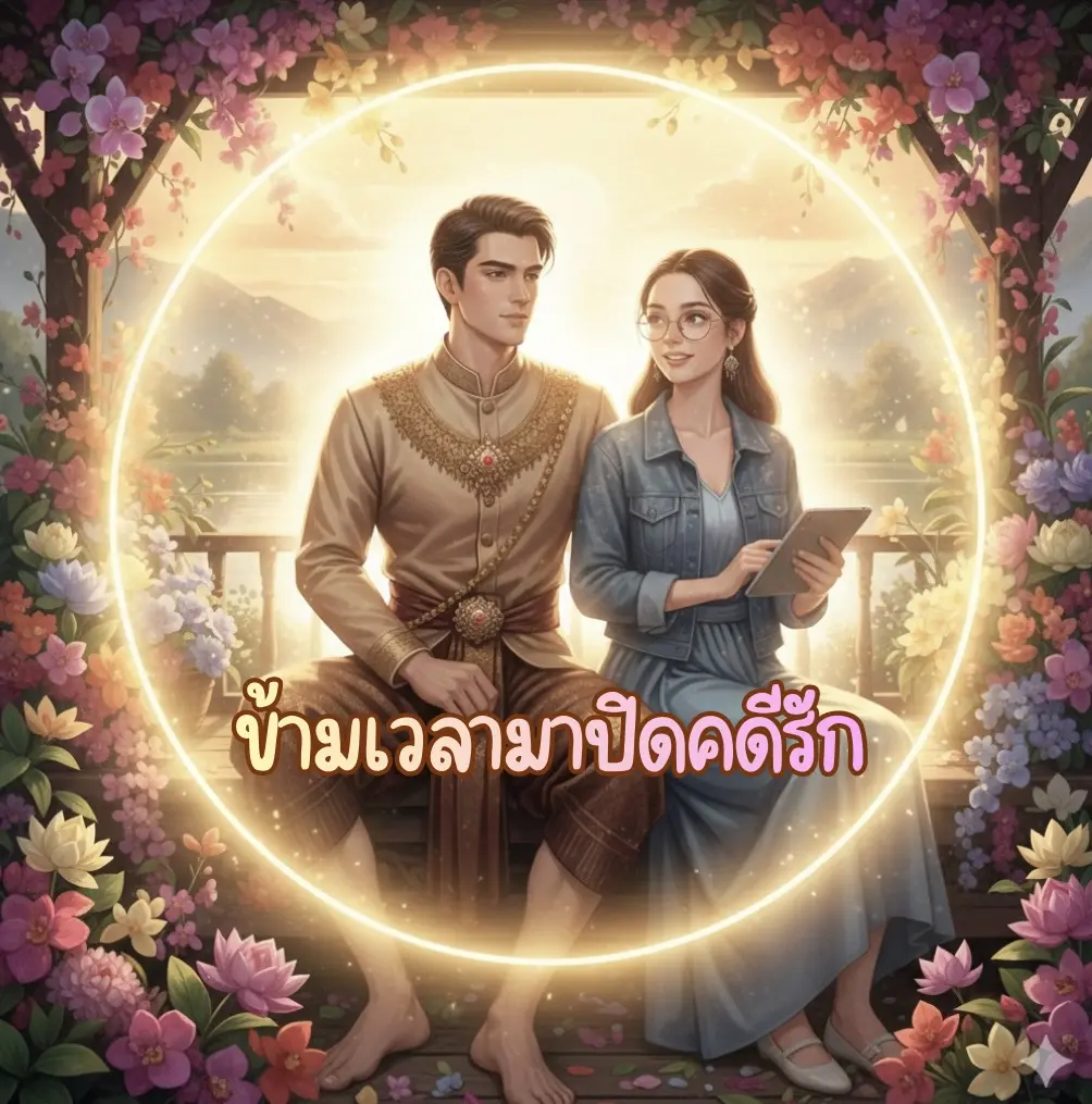 ปกนิยาย ข้ามเวลามาปิด คดีรัก