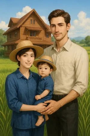 ปกนิยาย ม่านเป็นเศรษฐีบ้านสวน