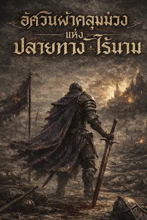 ปกนิยาย อัศวินผ้าคลุมม่วงแห่งปลายทางไร้นาม