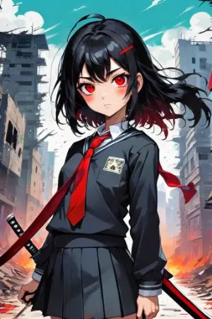 ปกนิยาย Katana Girl [Zombie Slayer]