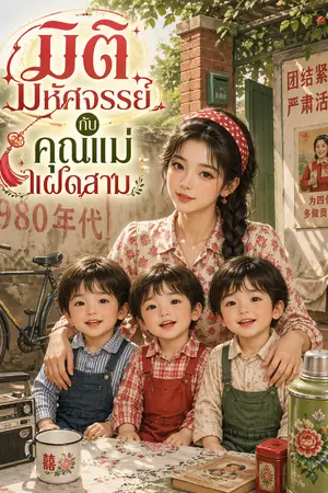 ปกนิยาย คุณแม่มิติมหัศจรรย์ กับลูกแฝดสาม