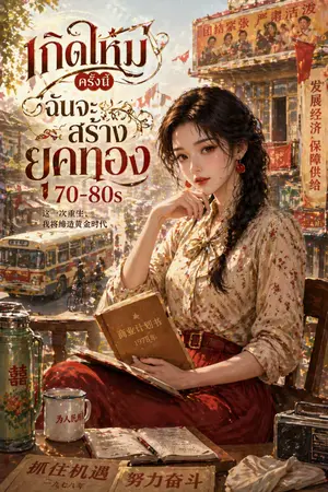 ปกนิยาย เกิดใหม่ครั้งนี้...ฉันจะสร้างยุคทอง 70-80s