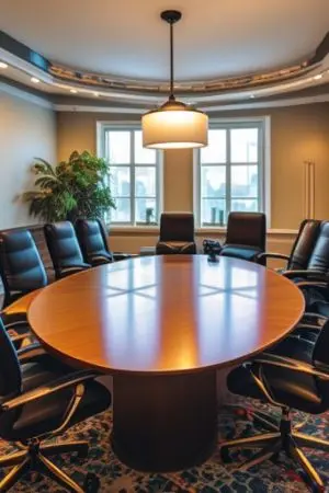 ปกนิยาย "เงาในห้องประชุม"