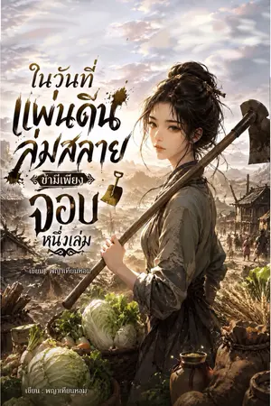 ปกนิยาย ในวันที่แผ่นดินล่มสลาย ข้ามีเพียงจอบหนึ่งเล่ม